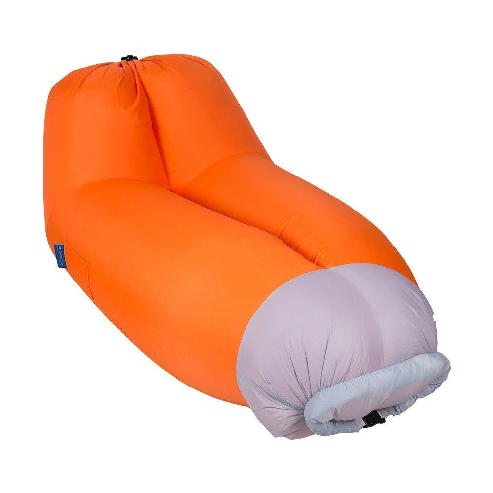 Summer Outdoor Inflatable Lounger Seat Air Mattress Lounge Chair Sofa with Storage Bag