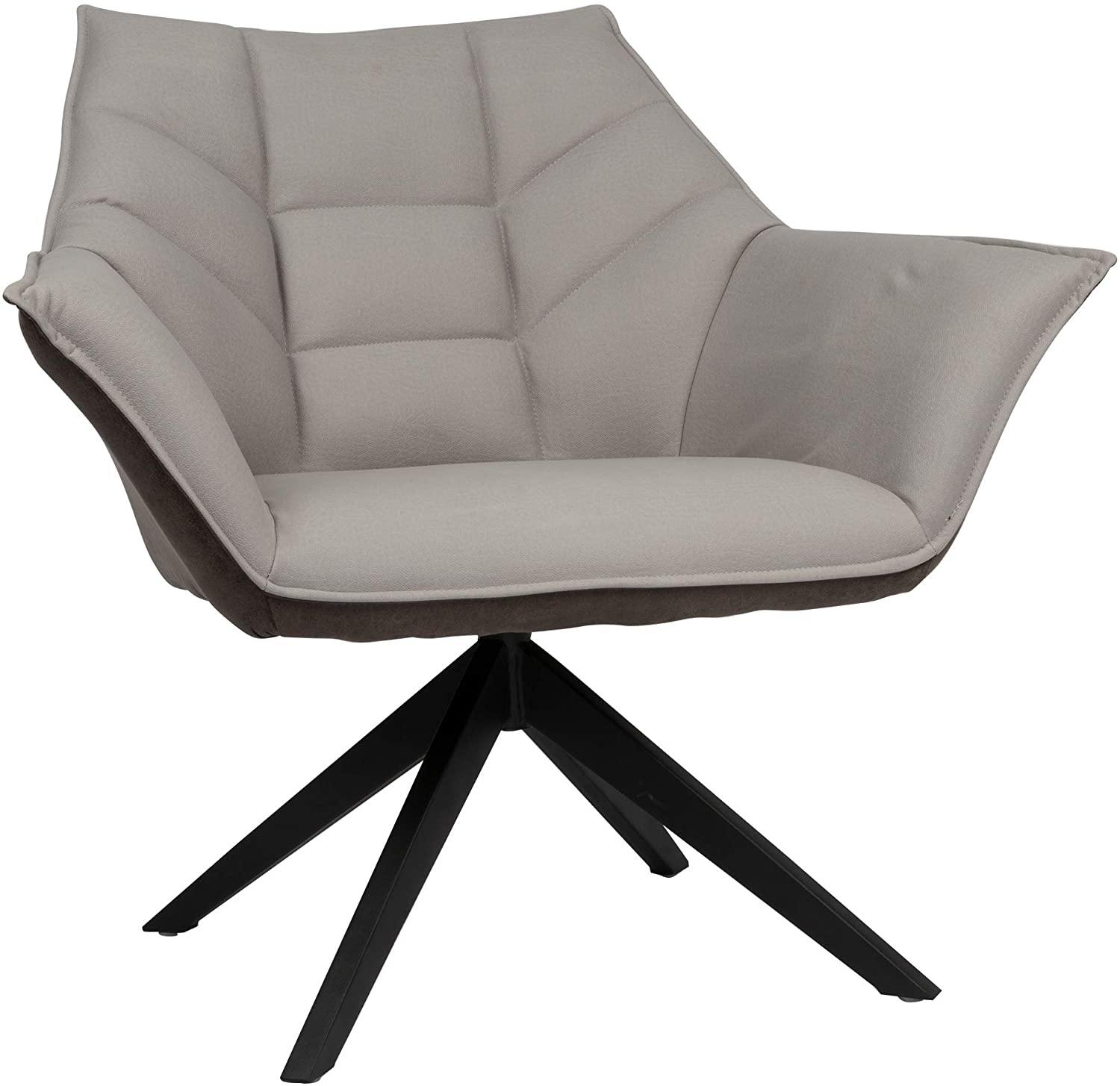 360° Swivel Armchair Fabric Accent Chair Dining Chair with Metal Legs, Set of 2