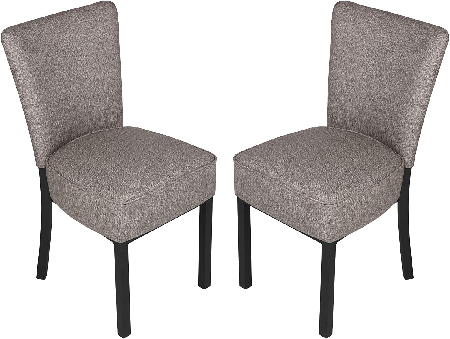 2 Set Kitchen Dining Chairs w/ Soft Cushion Modern Dining Room PU Leather Side Chairs