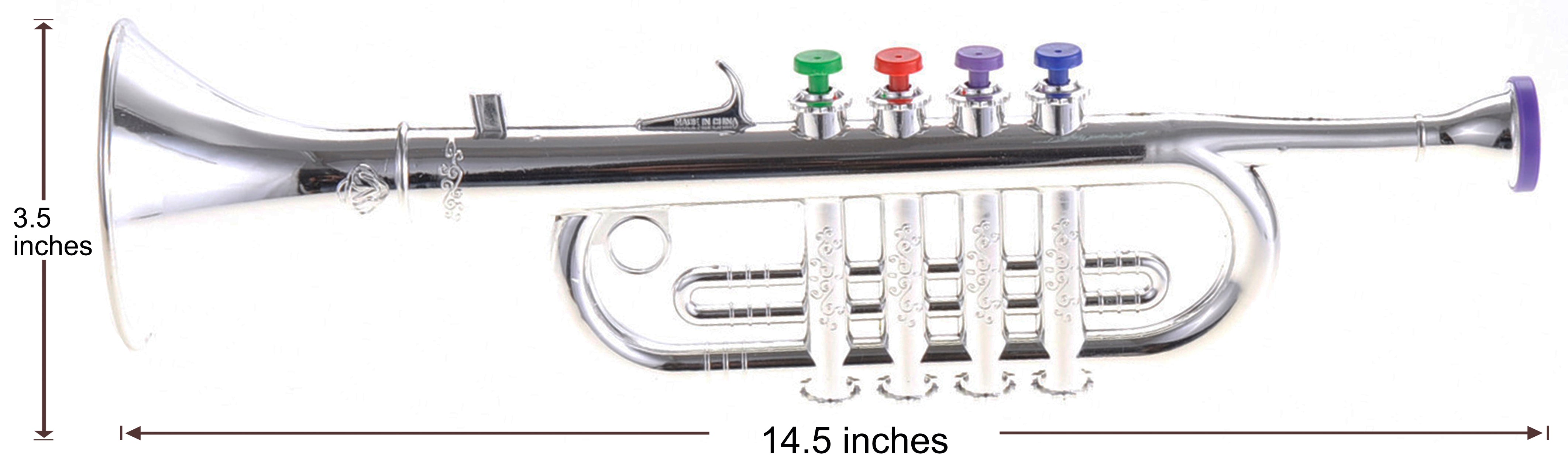 Trumpet With 4 Colored Keys