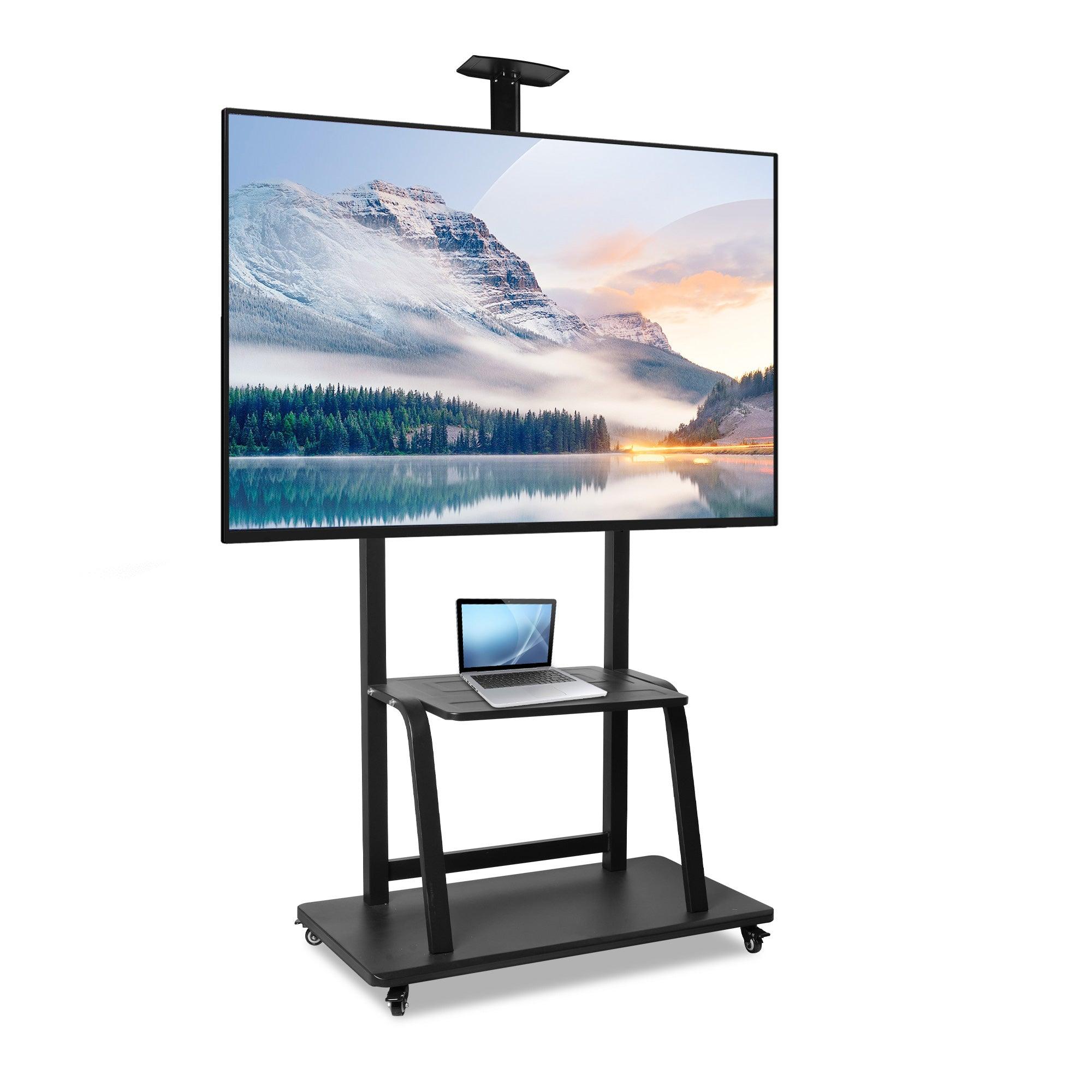 Mobile TV Stand with Wheels for 42-100 Inch Flat Screen TVs - Portable Tall TV Cart, Holds Up to 330lbs, Max VESA 900x600mm