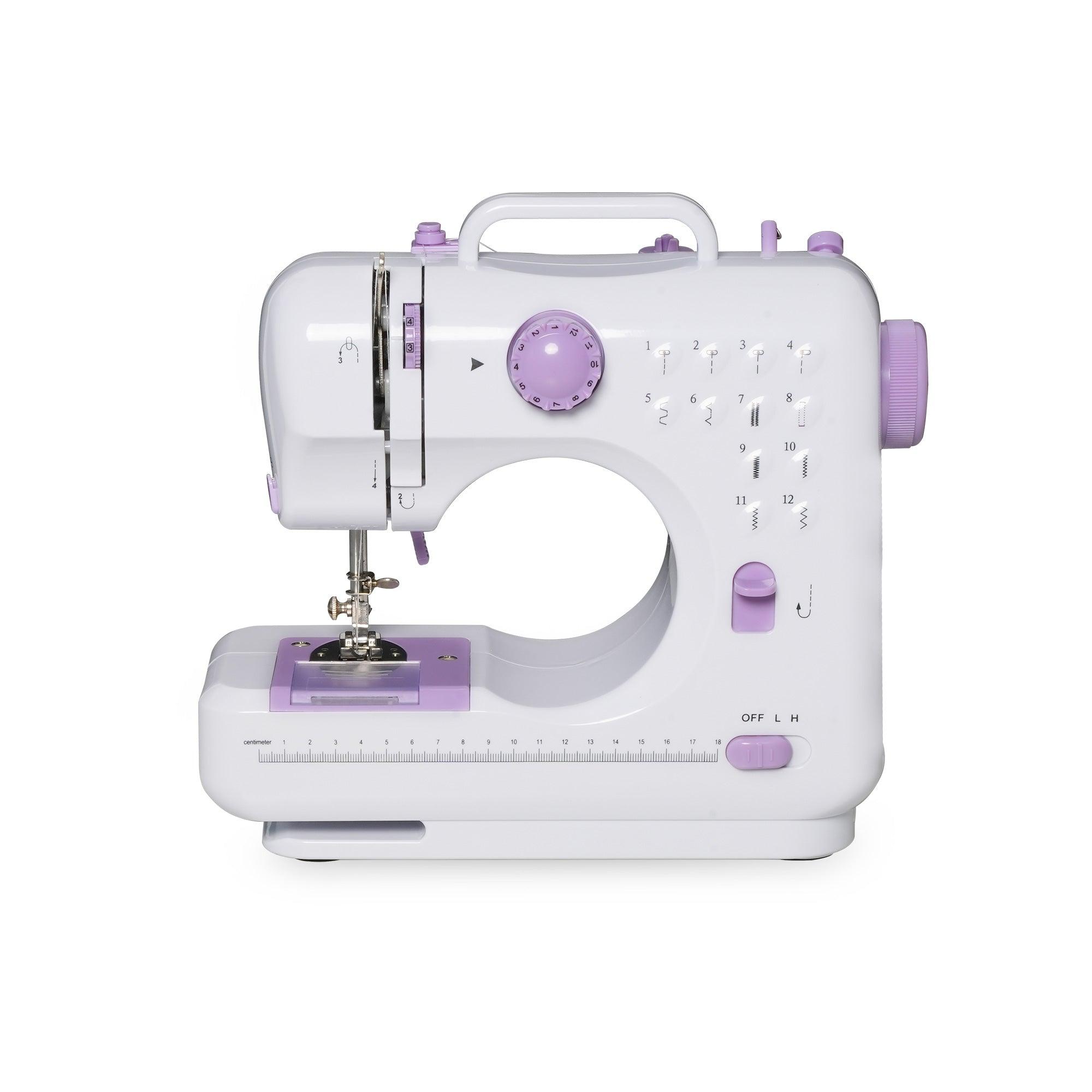 Beginner Two Speed Sewing Machine, Mini Sewing Machine Reverse Sewing, 12 Needles