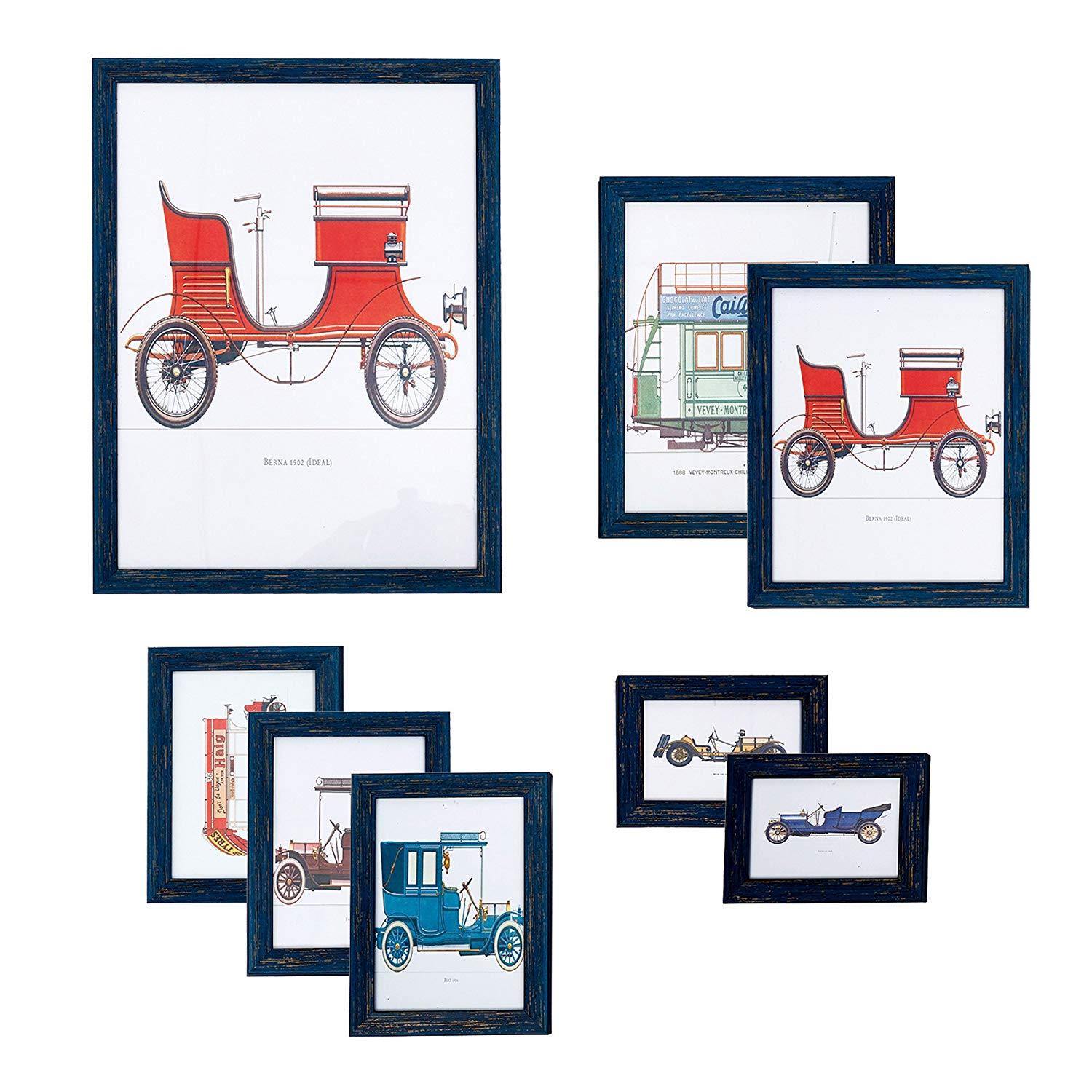 8PCS Multi Pack Photo Frame Home Decorations Picture Frames with Glass Front