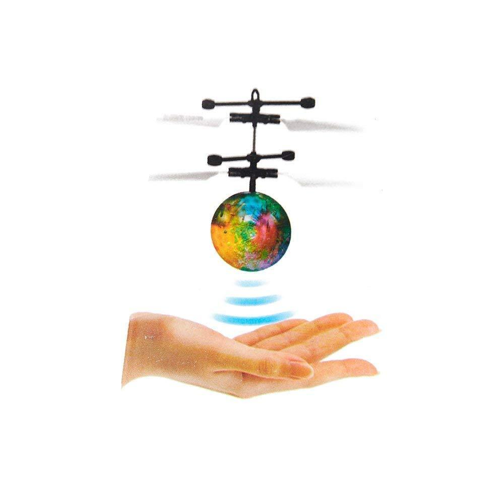 Flying Ball Flying Toy for Kids Adults Built-in LED Light Helicopter Flying Drone Indoor and Outdoor Games