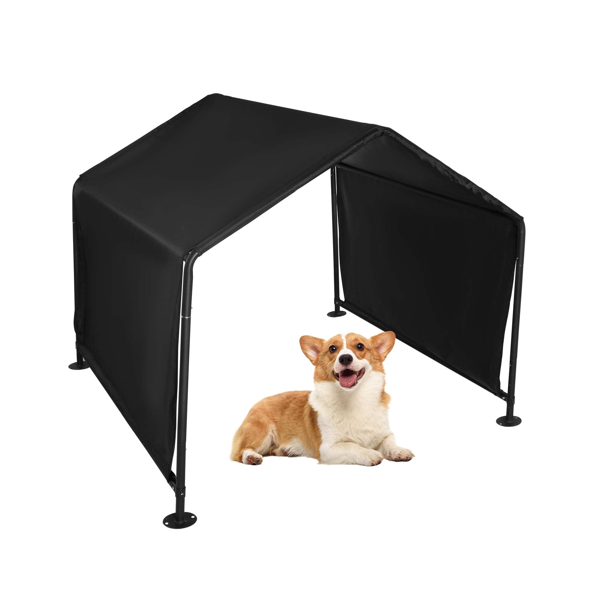 Dog Shade Shelter Outdoor Tent for Large Medium Dogs, Outside Sun Rain Canopy Pet House