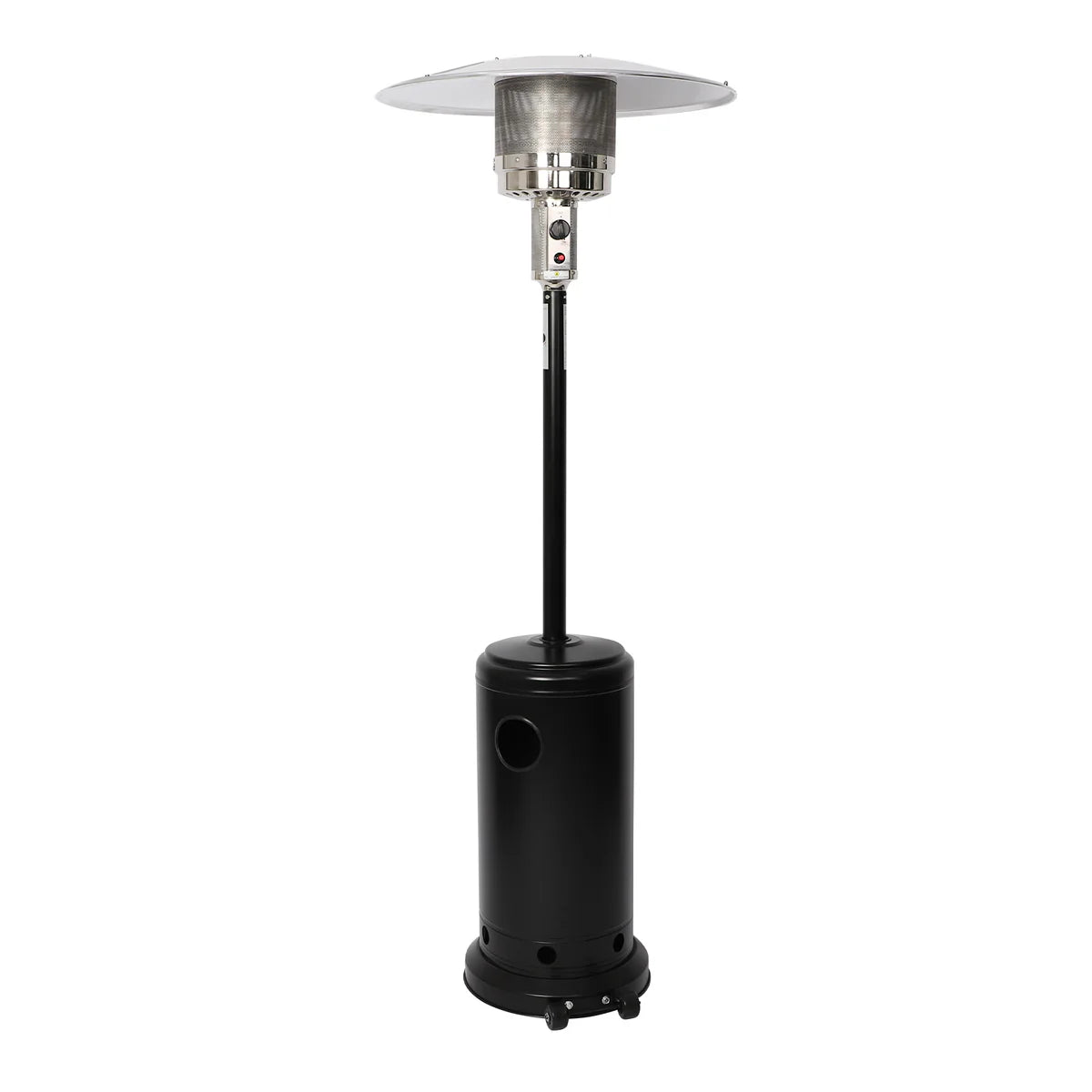 Outdoor Propane Heater Portable Patio Heater With Wheels 87 Inches Tall 36000 BTU for Commercial Courtyard (Black)