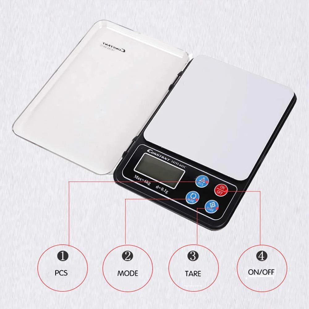 Digital Food Scale Kitchen Small Baking Scale Weigh in Gram, OZ, LB, KG, CT