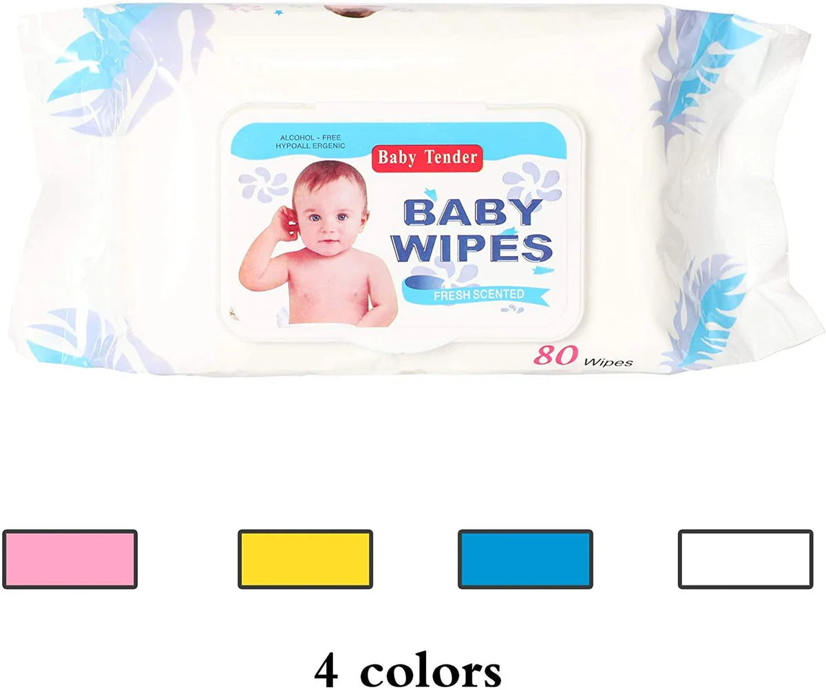 Best Baby Wipes Water Wipes Soft Cleaning Wipes Natural Wet Wipes, 6 Packs, 480 Wipes