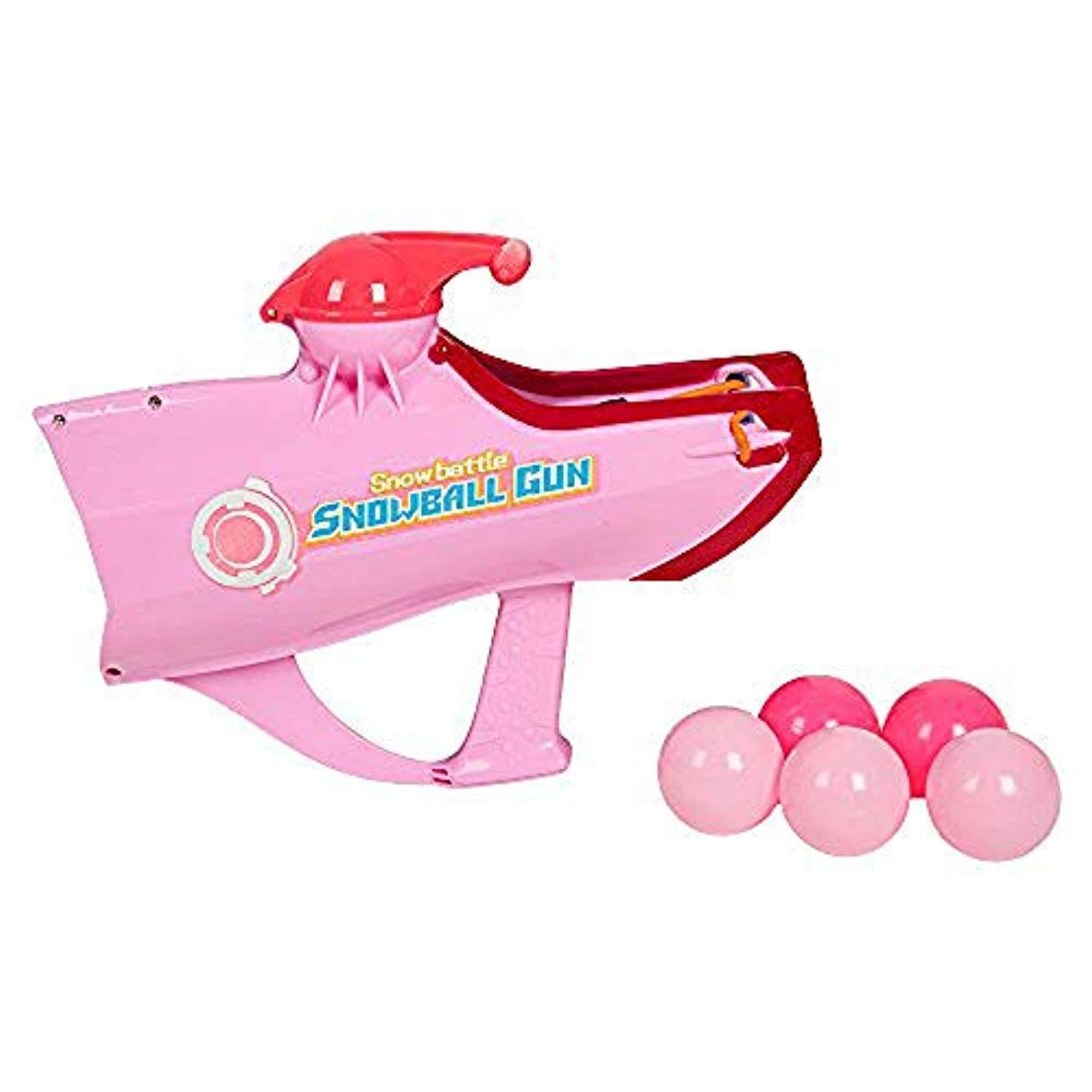 Shoots Snowball Winter Fight Toy Pink