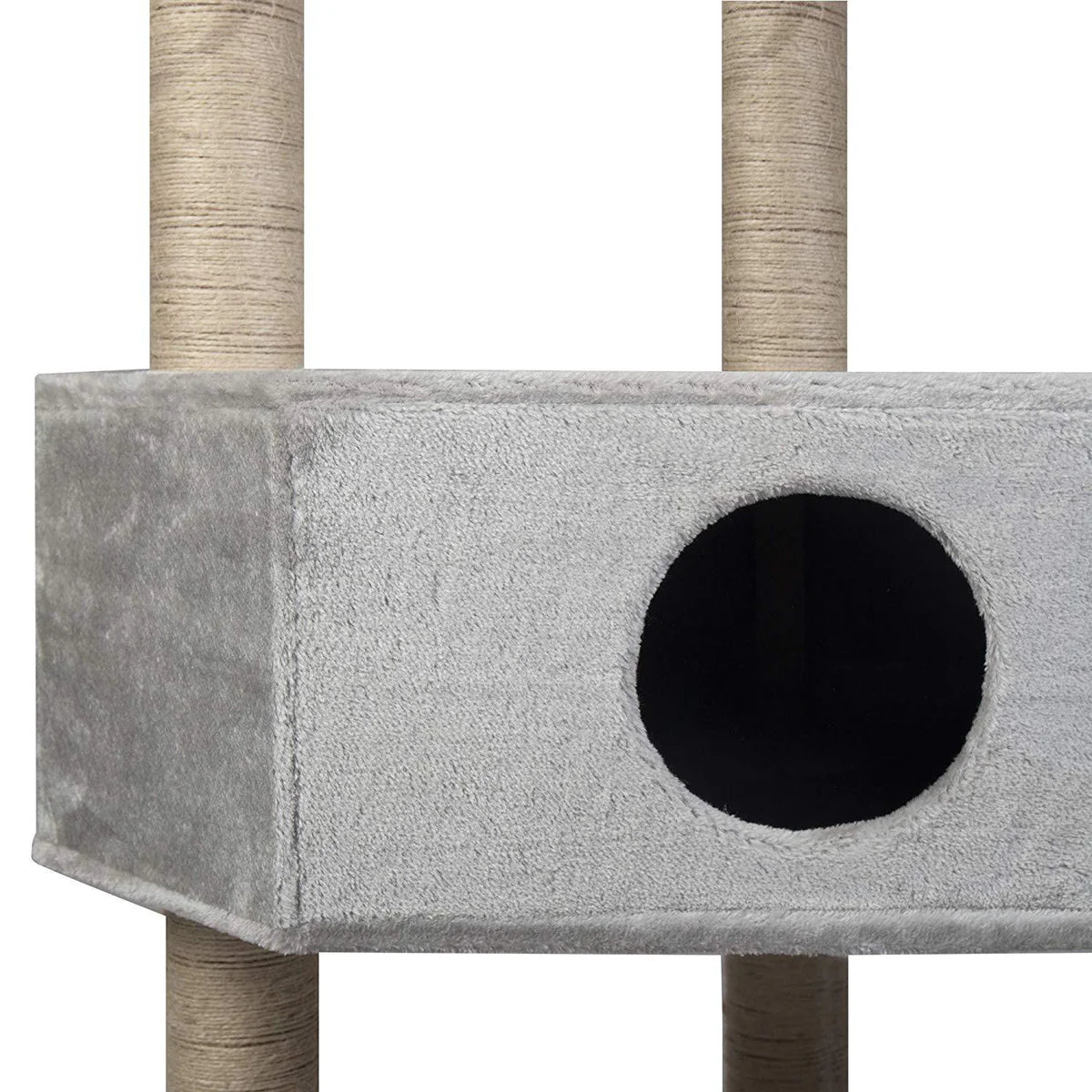 50.4" Modern Cat Tree Scratching Post - Grey