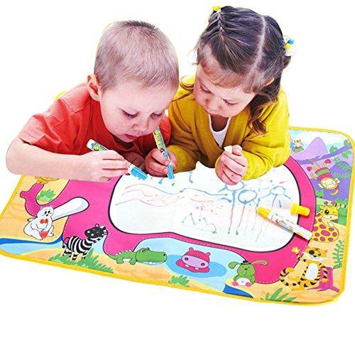 Water Paint Mat Educational Toy Draw Mat with Pen for Kids