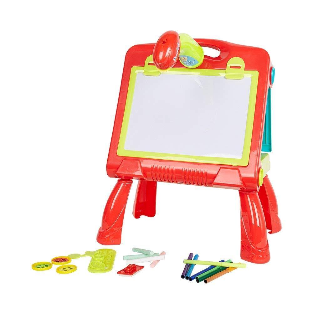 4 in 1 Children Educational Drawing Toy Painting Learning Table with Projector Toy for Age 3+