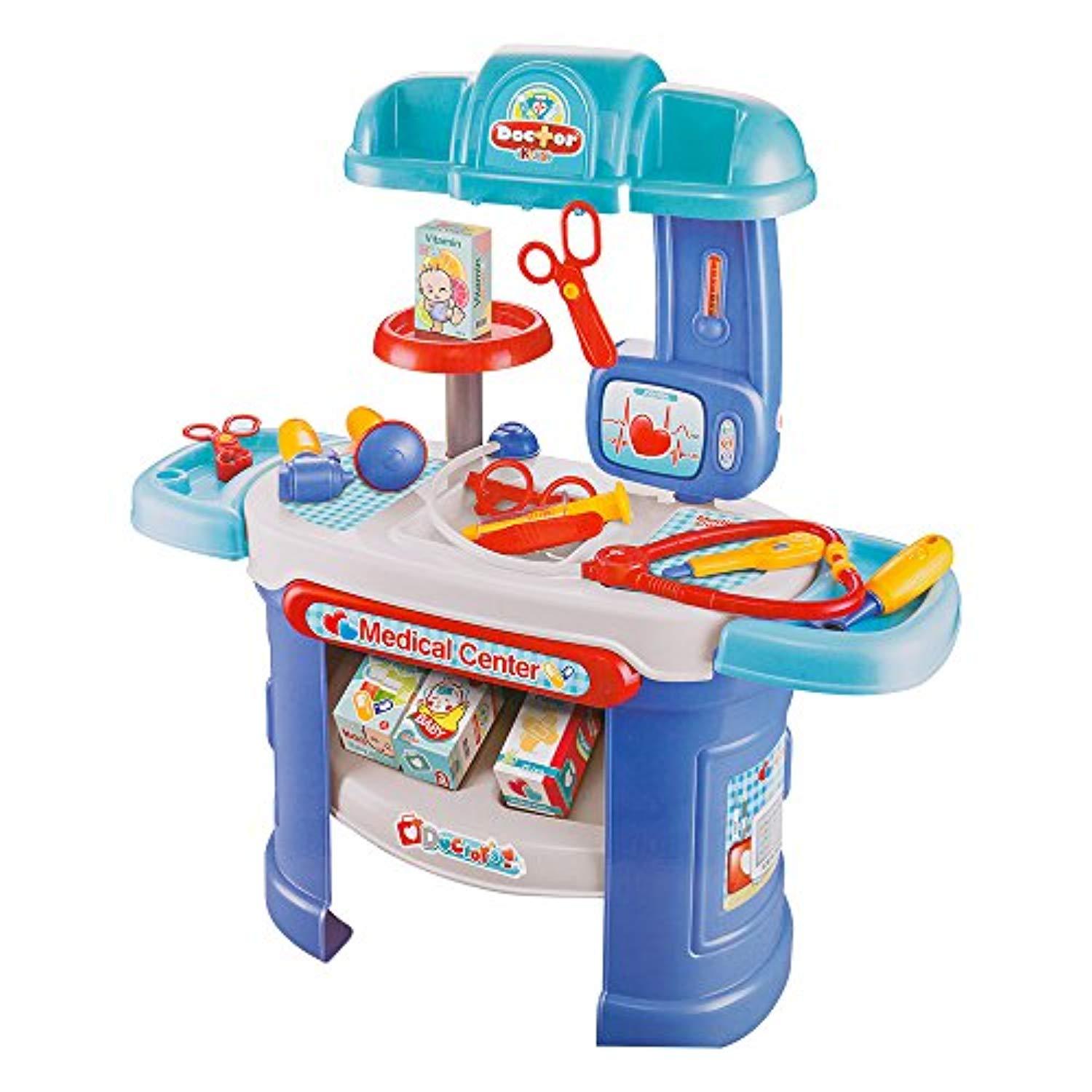 Children Pretend Medical Toy Doctor Kit Dentist Playset