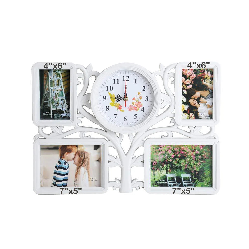 Collage Wall Hanging Photo Frame Tree Type 4 Openings Picture Frame for Home Gallery Decorative