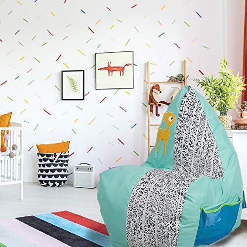 3 Feet Bean Bag Chair Cute Cartoon Sofa Seat for Children (Deer Pattern)