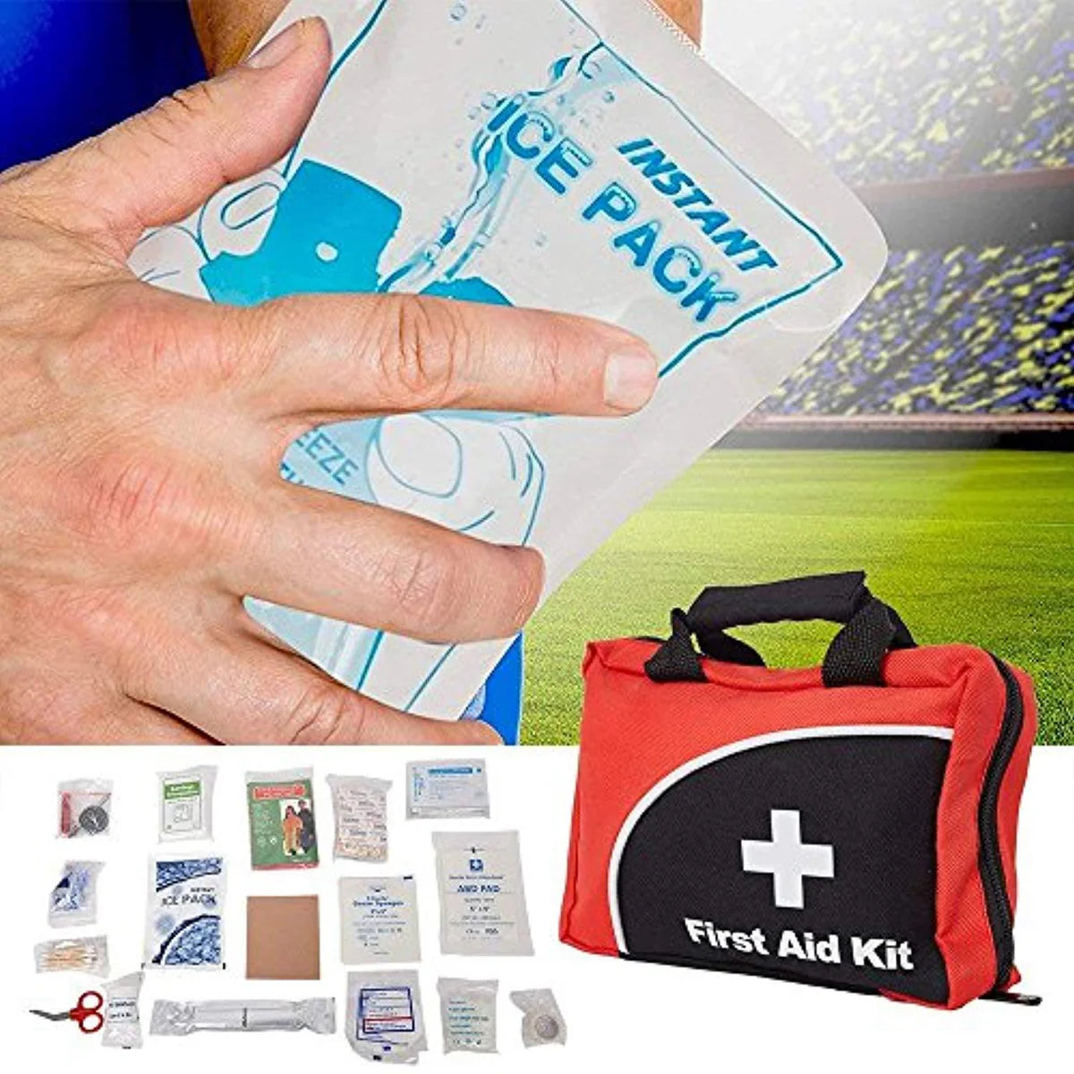 Deluxe First Aid Kit Refill, unitized, Red