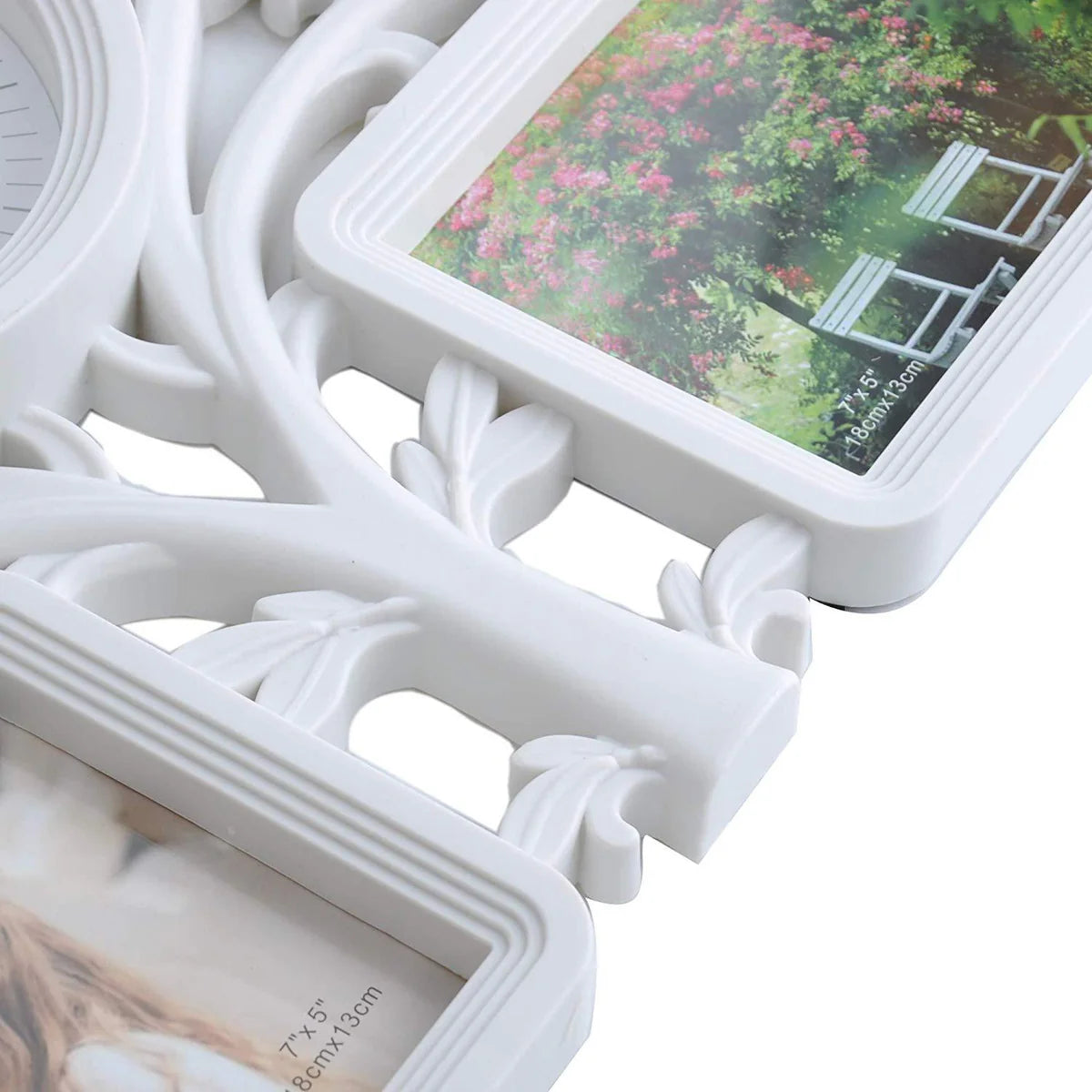 Collage Wall Hanging Photo Frame Tree Type 4 Openings Picture Frame for Home Gallery Decorative