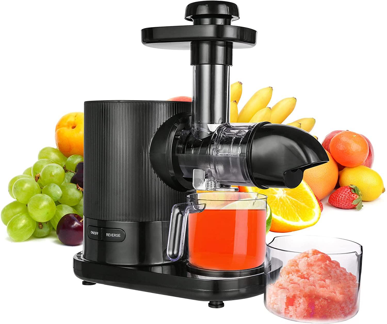 Centrifugal Juicer with 304 Stainless-Steel Filter, 2 Speeds, BPA-Free, High Juice Yield, Dishwasher Safe, 150W Low-Speed Celery Juicer