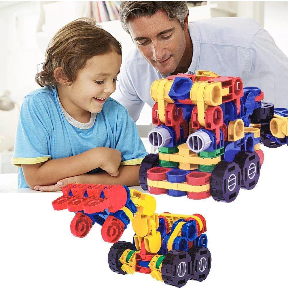 Novelty Design DIY 3D Building Blocks Vehicle Sets Favors Birthday Gift