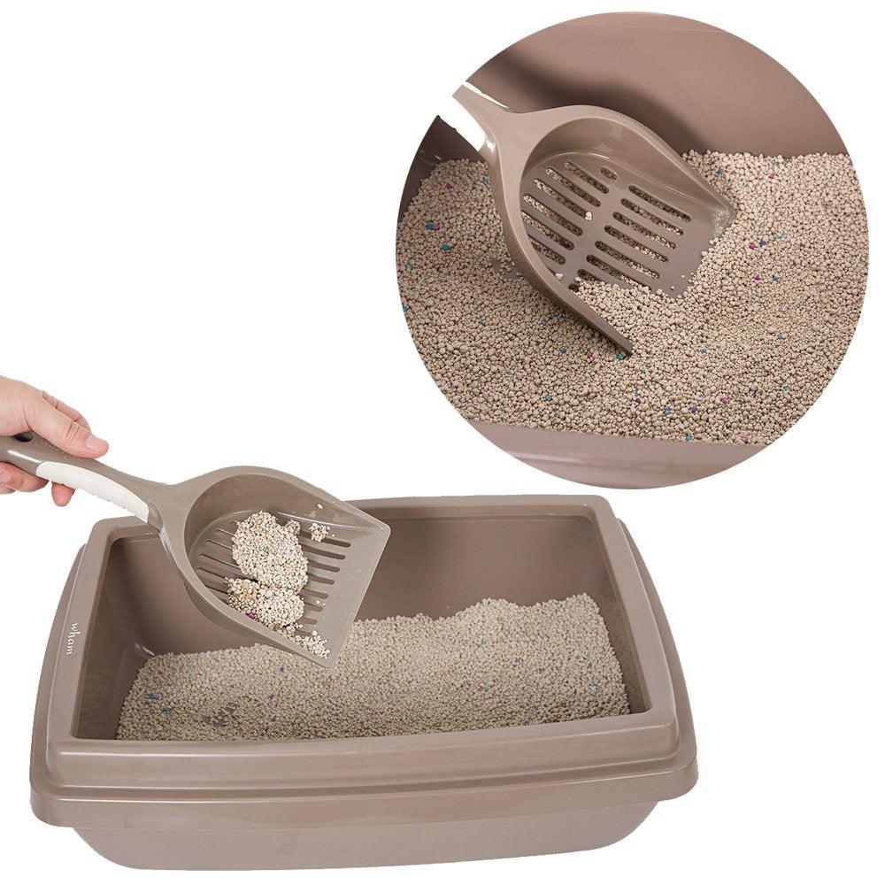 Plastic Pet Supplies Set Cat Kitten Dog Litter Tray, Bowl, Litter Scoop and Food Scoop