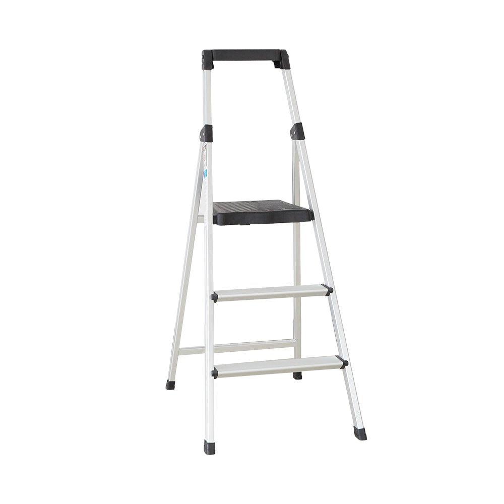 Folding Portable 3 Steps Anti-Slip Step Ladder 330Lbs Load Capacity with Tool Tray