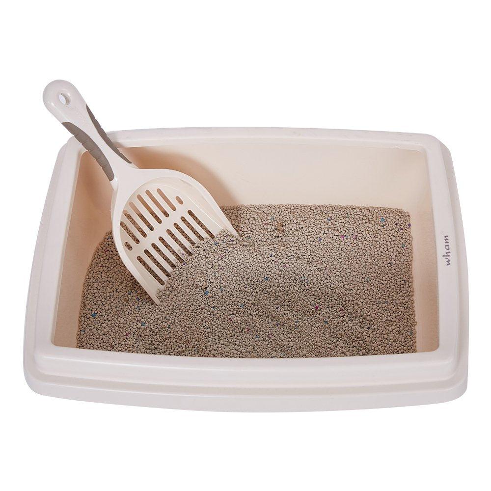 Plastic Pet Supplies Set Cat Kitten Dog Litter Tray, Bowl, Litter Scoop and Food Scoop