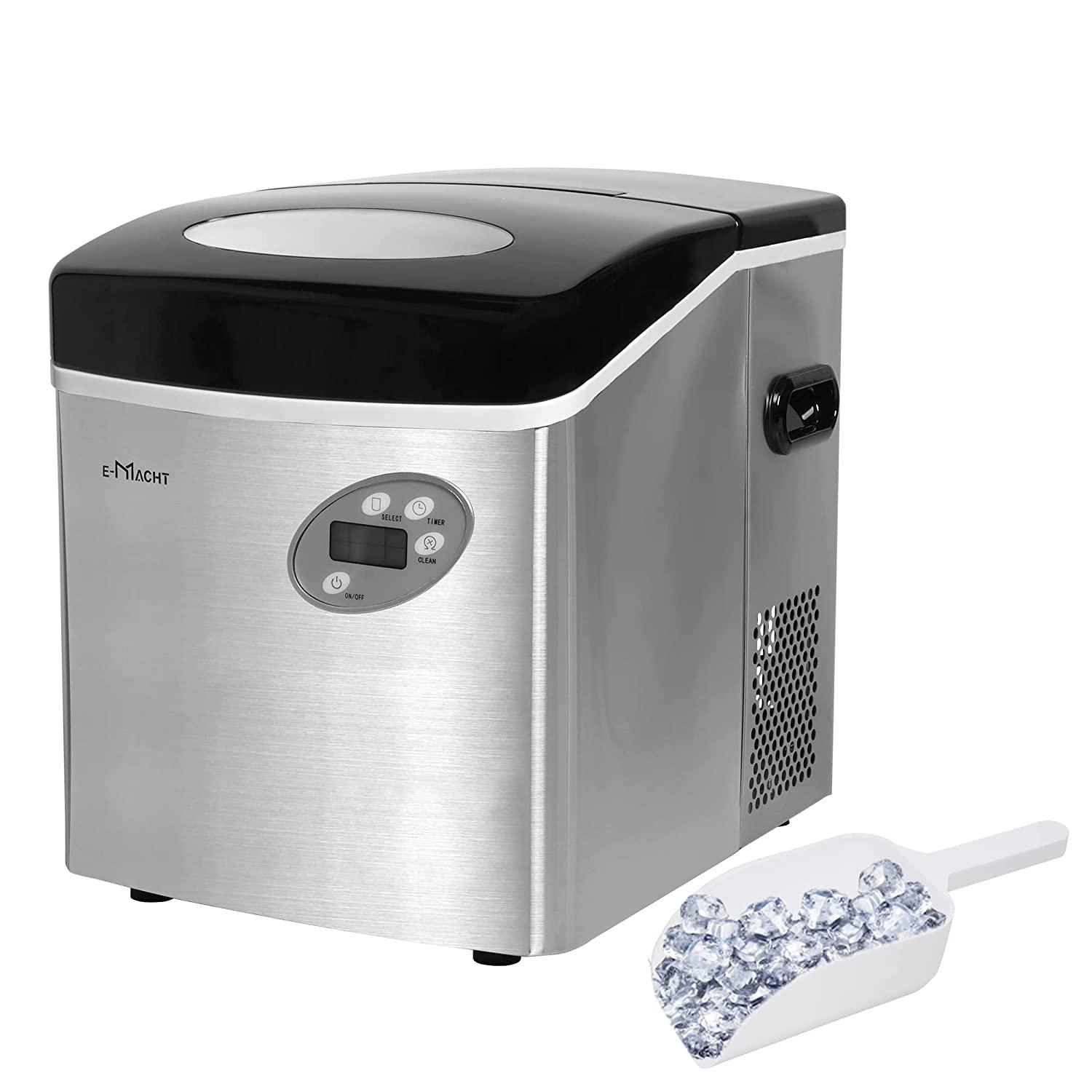 Portable Countertop Ice Maker Machine with Self-Cleaning Function