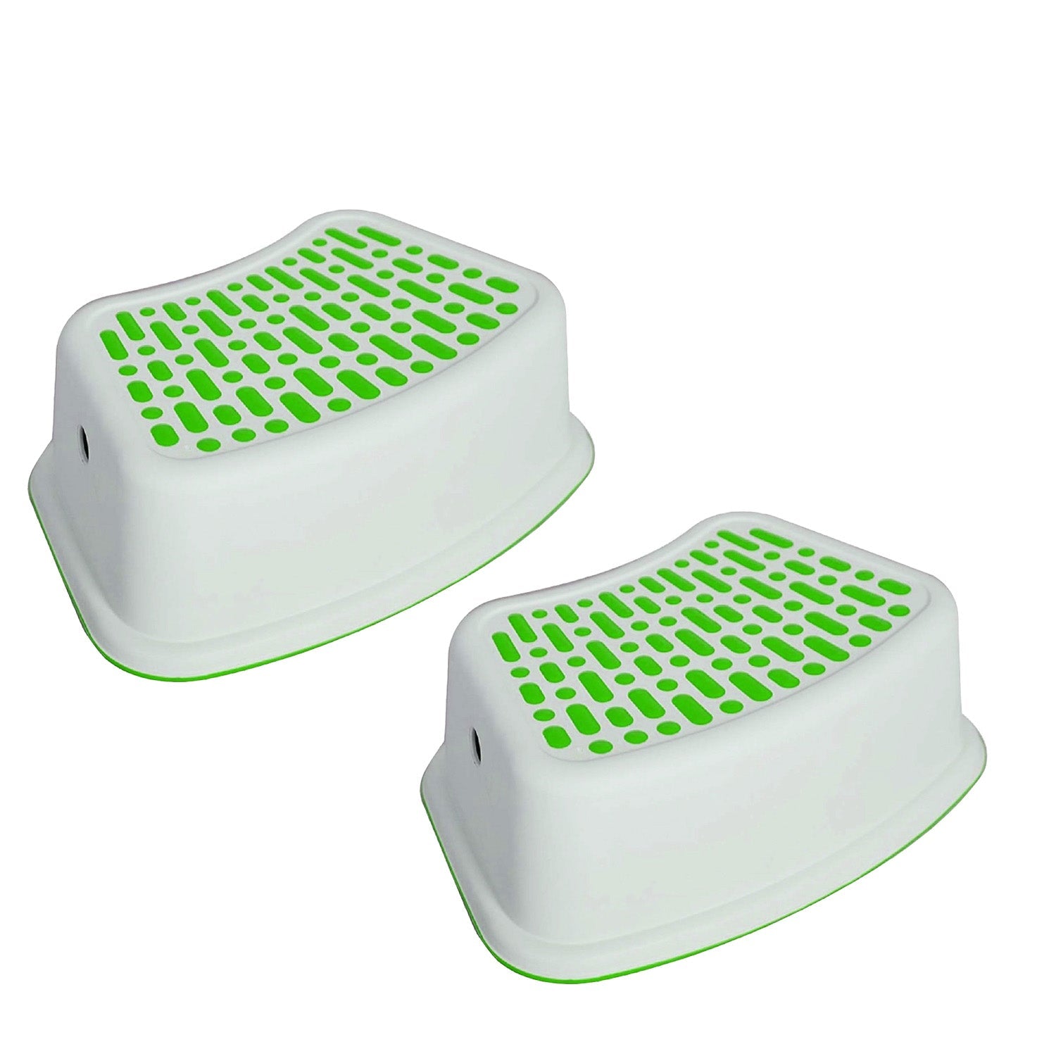 2 Pack Non-Slip Step Stools for Kids, Toddlers Stool Toilet Potty Training, Green