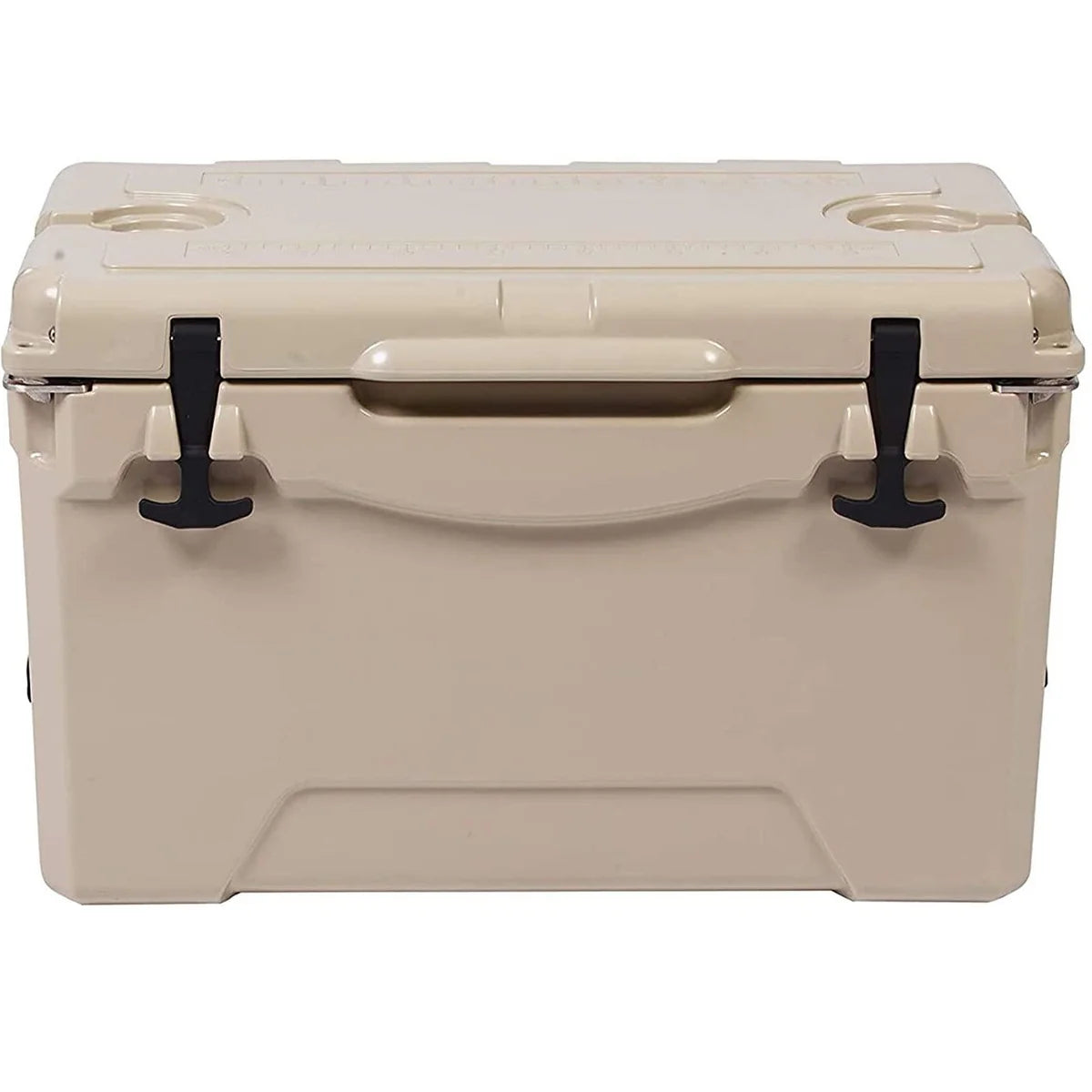 35QT Ice Cooler Rotomolded Insulated Coolers, Ice Chest with Built-in Fish Ruler, Bottle Opener, Cup Holder