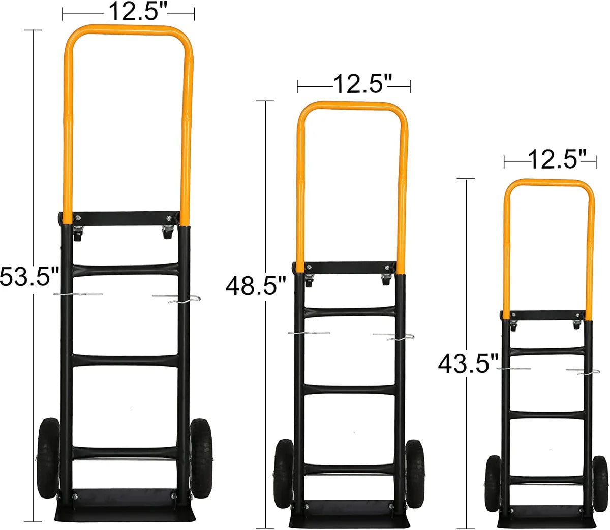 2-in-1 Convertible Multipurpose Dolly/Cart Hand Truck Heavy Duty Platform Cart with Swivel Wheels 330 Lbs Capacity