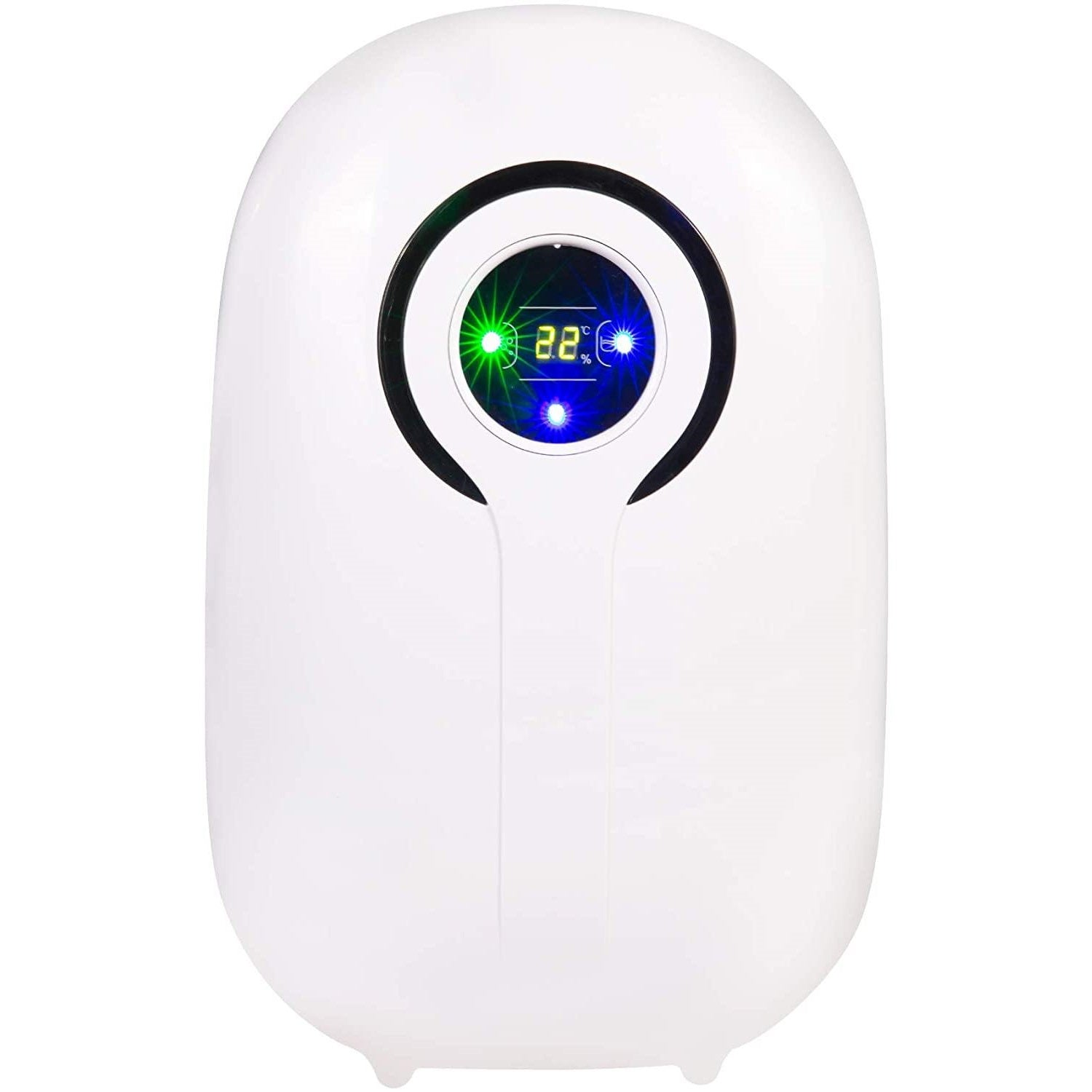 37oz Small Quiet Portable Dehumidifier for Home with LCD Display and Auto Shut-Off, White