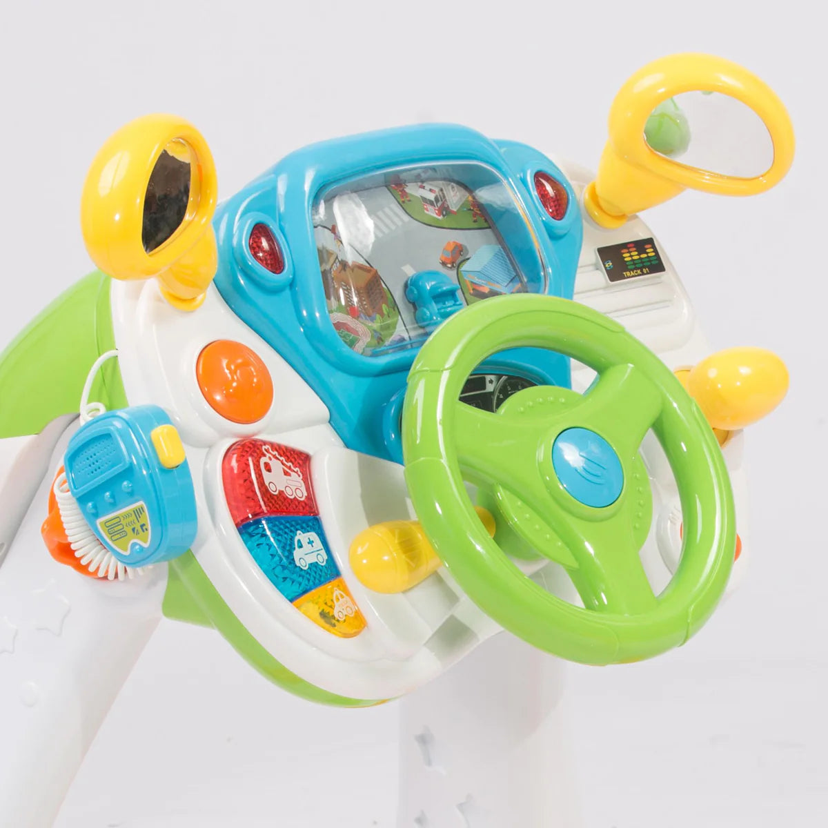 Kids Driving Simulate Ride on Toy Pretend Play Steering Wheel Toy for Toddlers