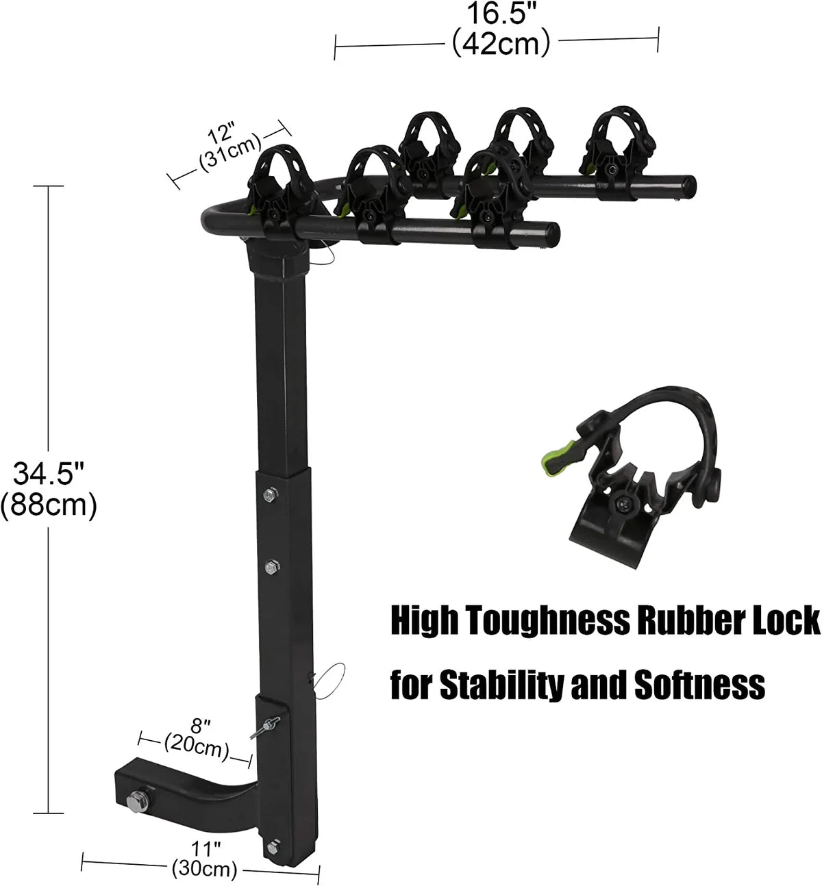 3 Bike Rack Bicycle Carrier Racks Hitch Mount for Car 2" Hitch Receiver