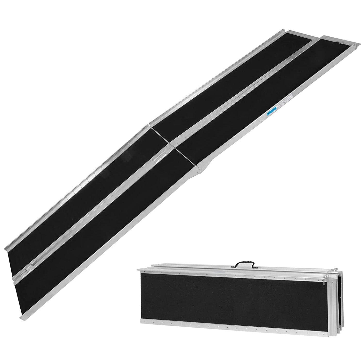 10FT Multifold Aluminum Ramp with Handle: Portable, Sturdy, and Easy to Setup