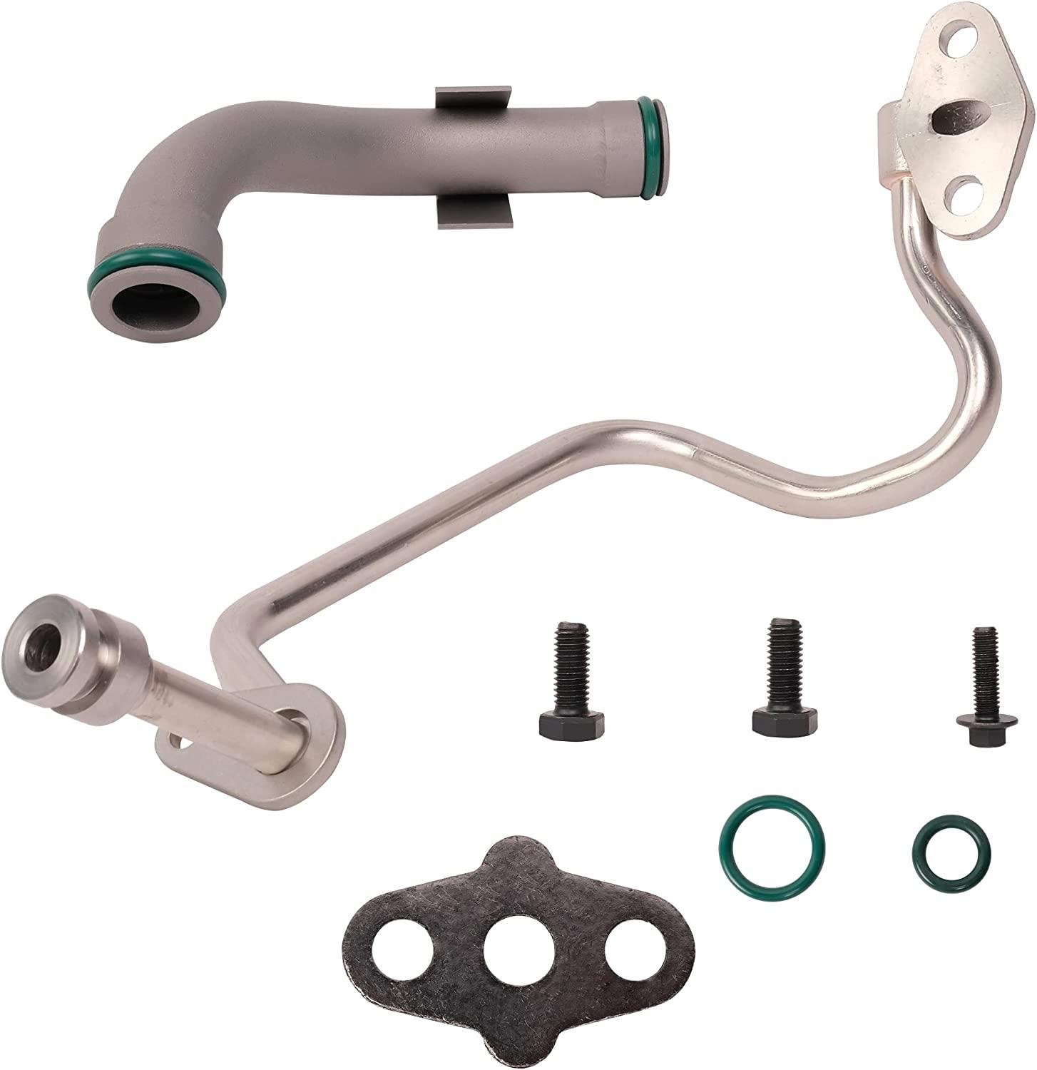 Turbo Oil Feed Line /Oil Return Line Kit for 2003-2010 Ford 6.0L Powerstroke Diesel F250 F350 F450 F550