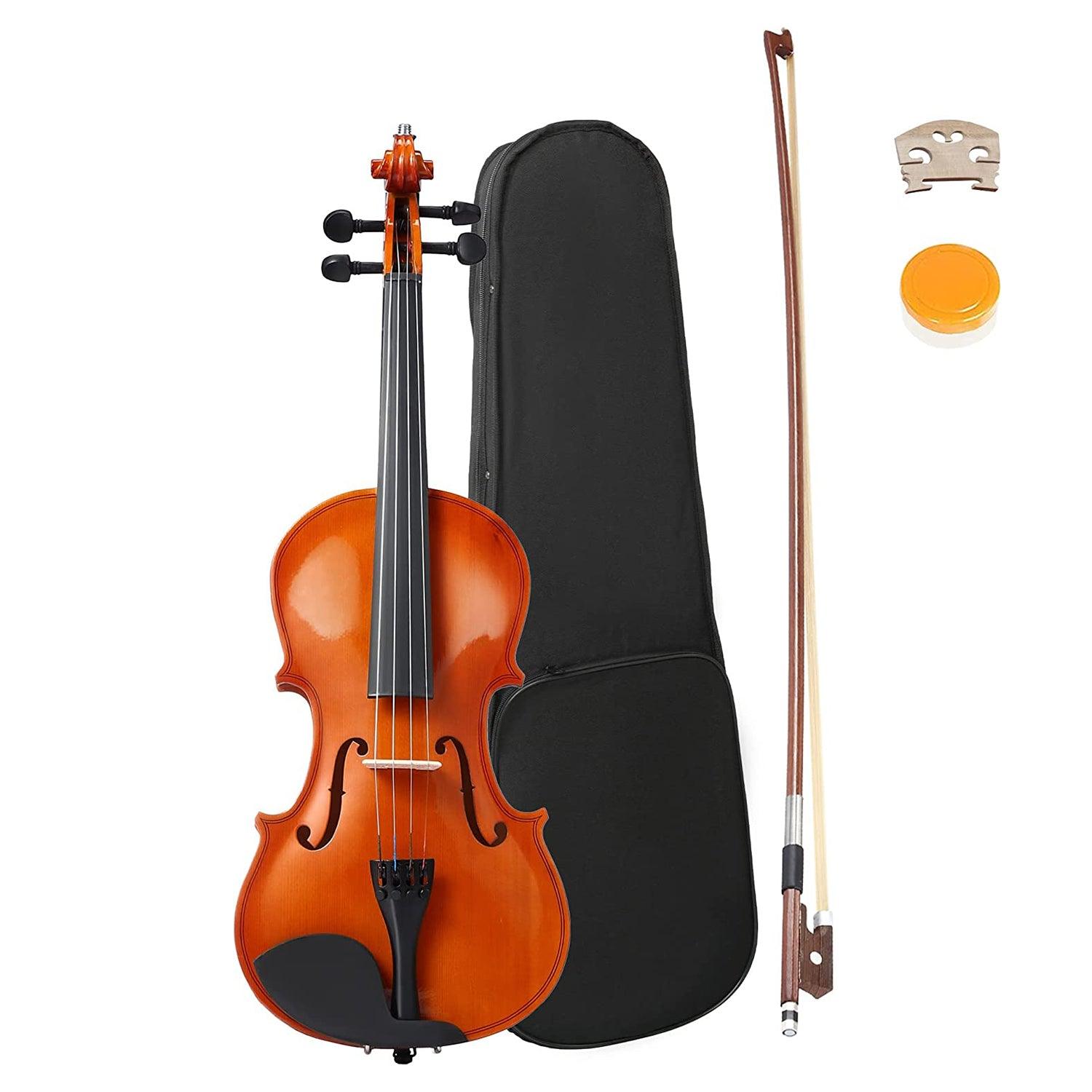 4/4 Full Size Violin Set Kids Premium Handcraft Violin with Case for Age 11+