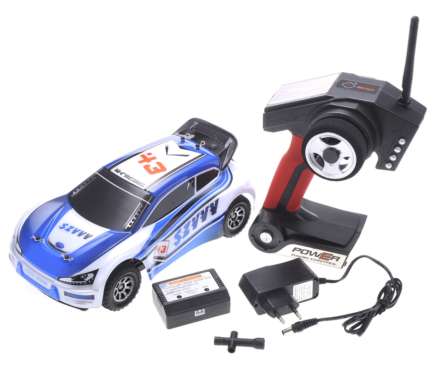 1:18 RC 2.4Gh 4WD Remote Control Rally Car (Blue)