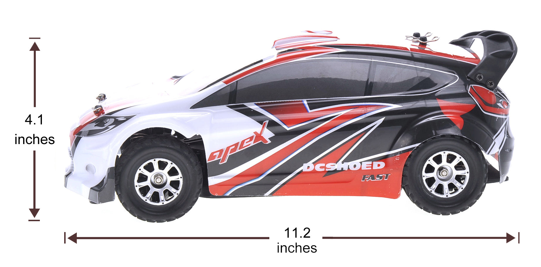 1:18 RC 2.4Gh 4WD Remote Control Rally Car (Red)