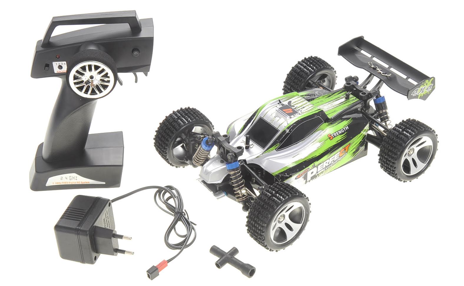 1:18 RC 2.4Gh 4WD Remote Control Off-Road Buggy (Green)