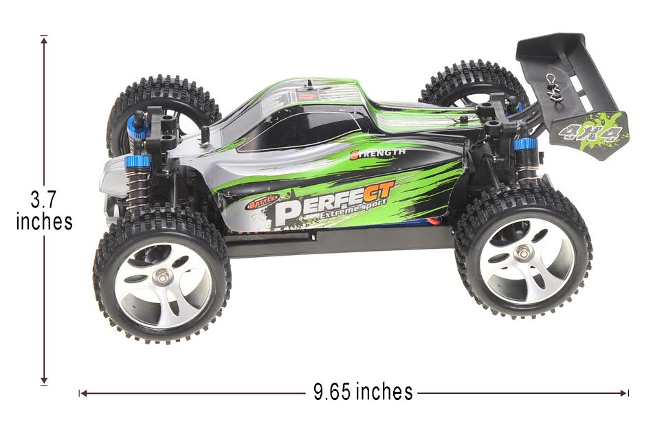 1:18 RC 2.4Gh 4WD Remote Control Off-Road Buggy (Green)