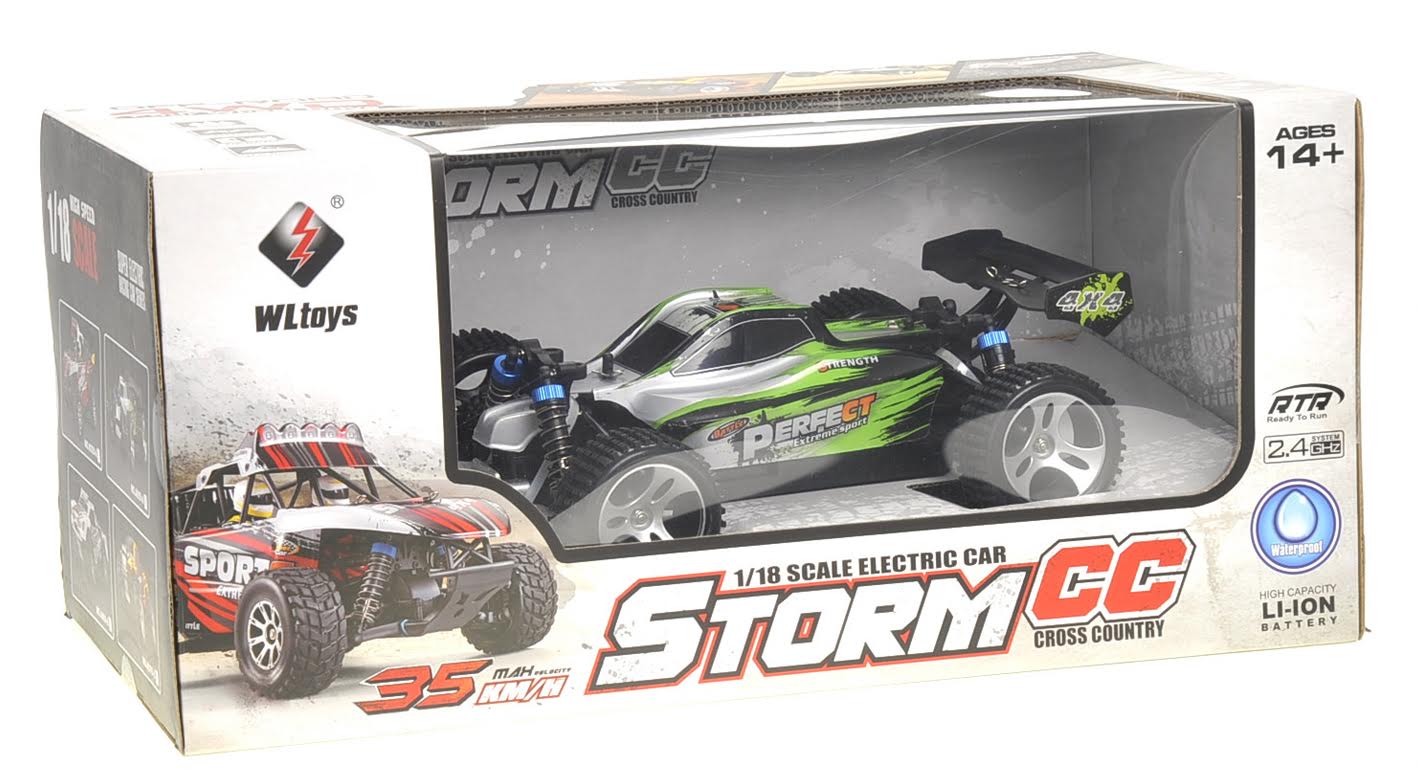 1:18 RC 2.4Gh 4WD Remote Control Off-Road Buggy (Green)