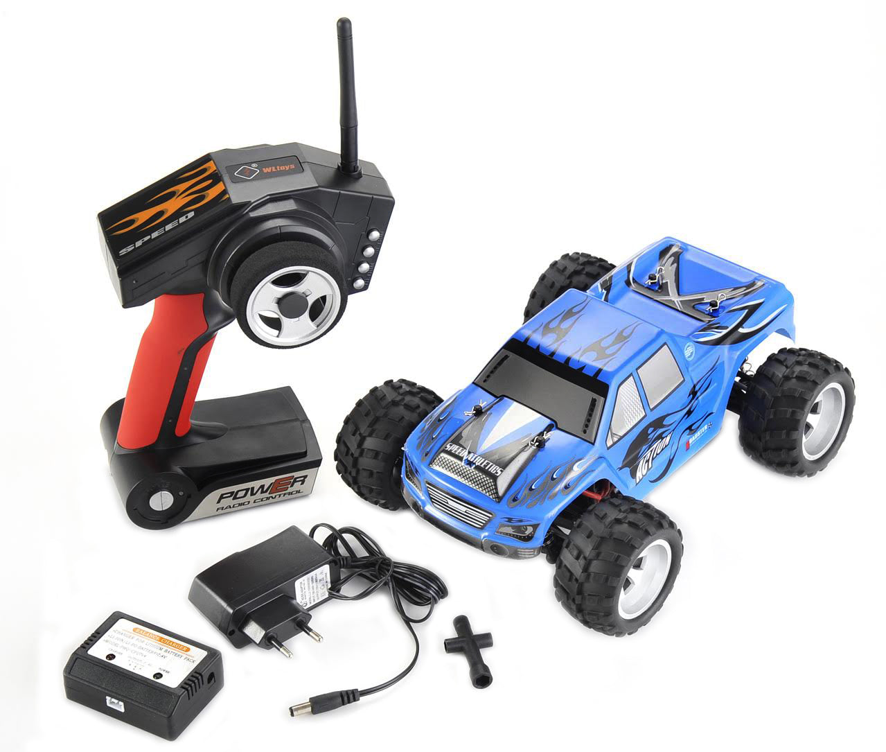 1:18 RC 2.4Gh 4WD Remote Control Off-Road Truck (Blue)