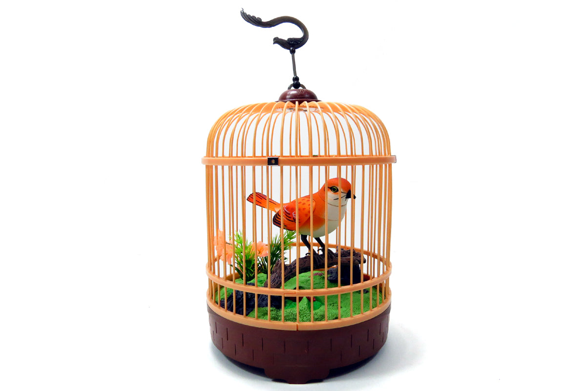 Singing & Chirping Bird In Cage - Realistic Sounds & Movements Blue (Copy)