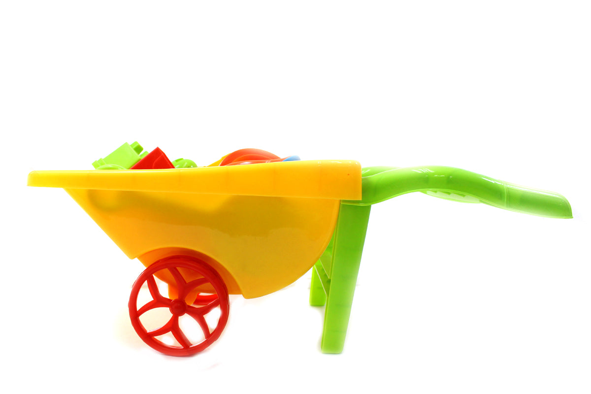 Beach Toy Playset With Wheelbarrow (Colors May Vary)