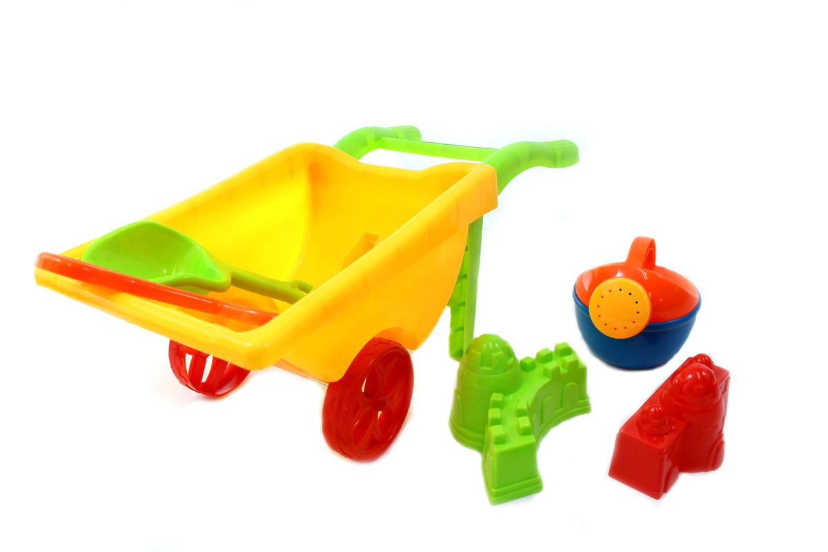 Beach Toy Playset With Wheelbarrow (Colors May Vary)