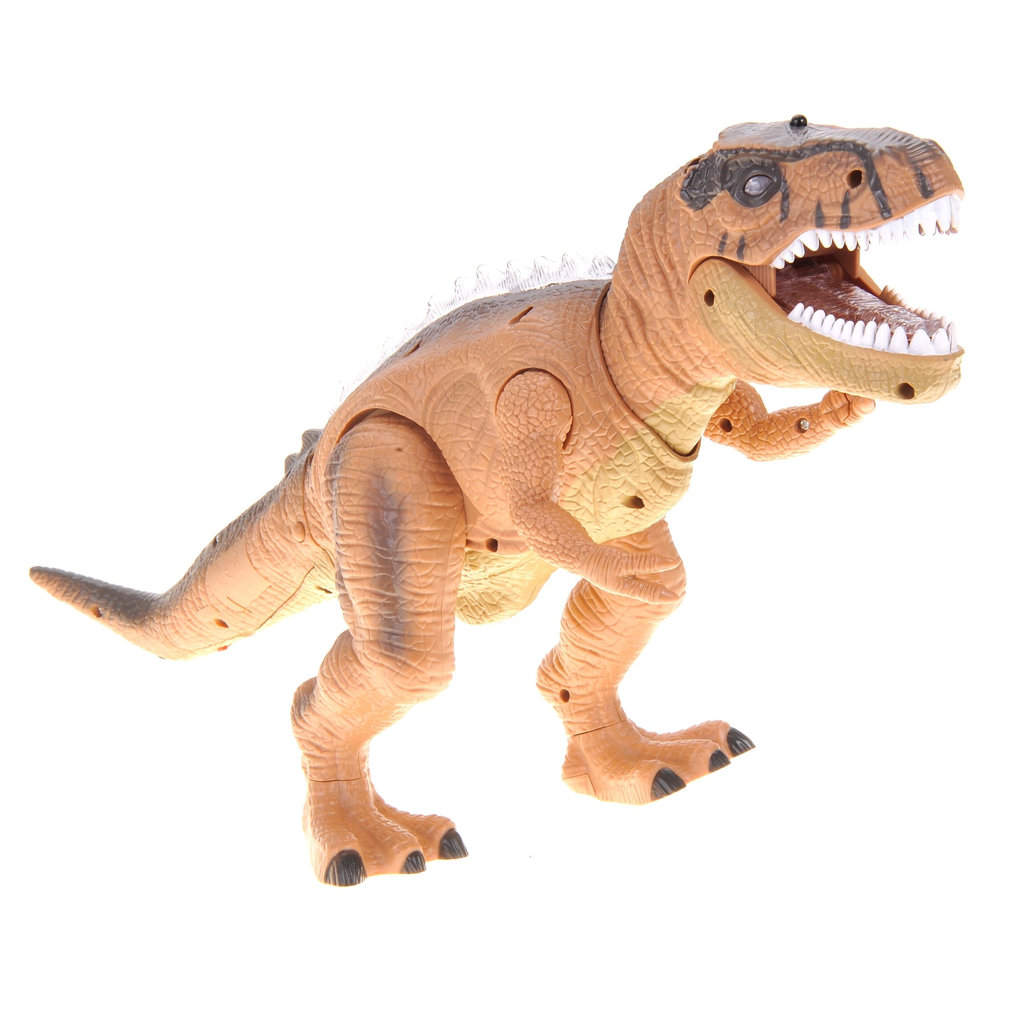 RC Dinosaur T-Rex Toys Light/Music/Mouth Movement Brown