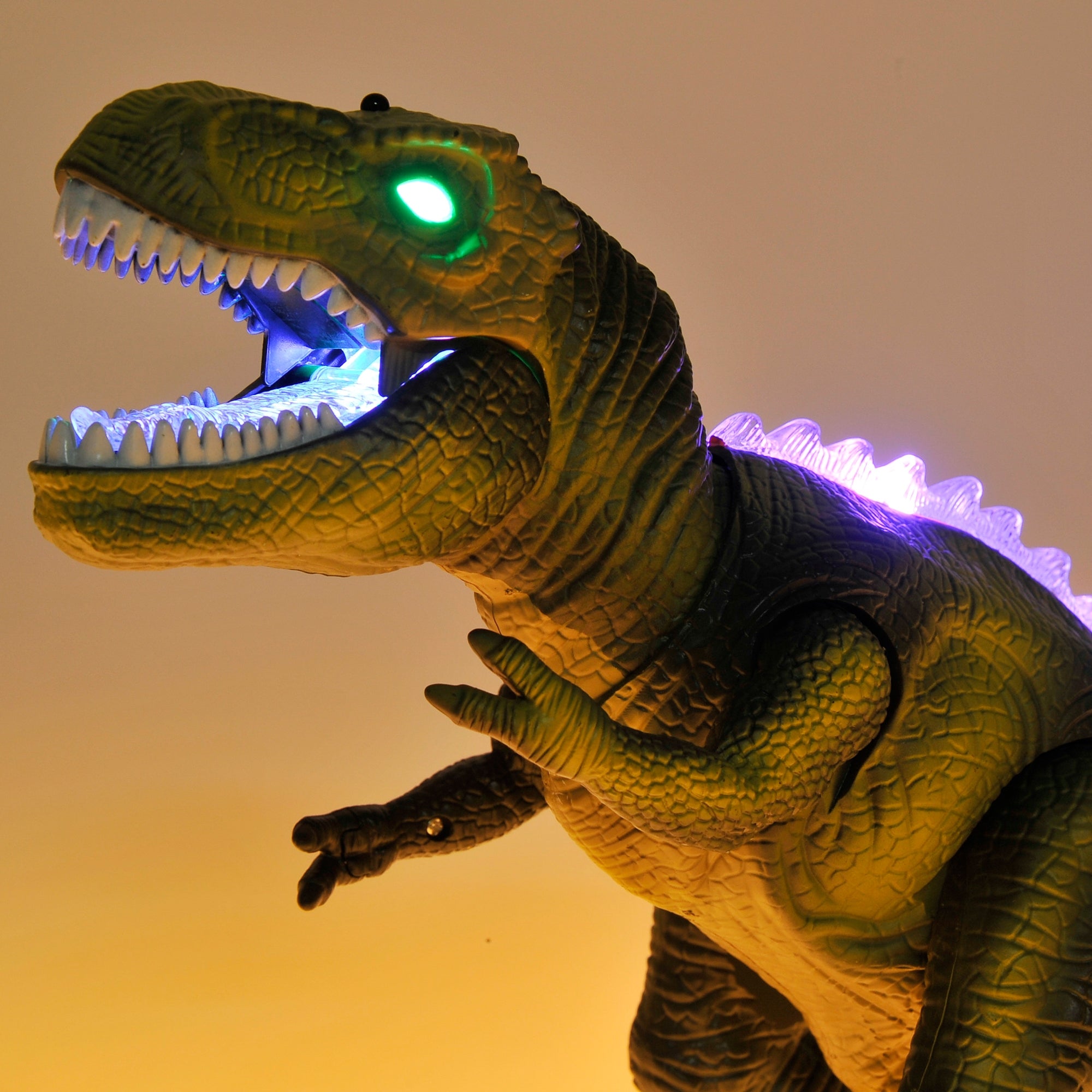 RC Dinosaur T-Rex Toys Light/Music/Mouth Movement Green