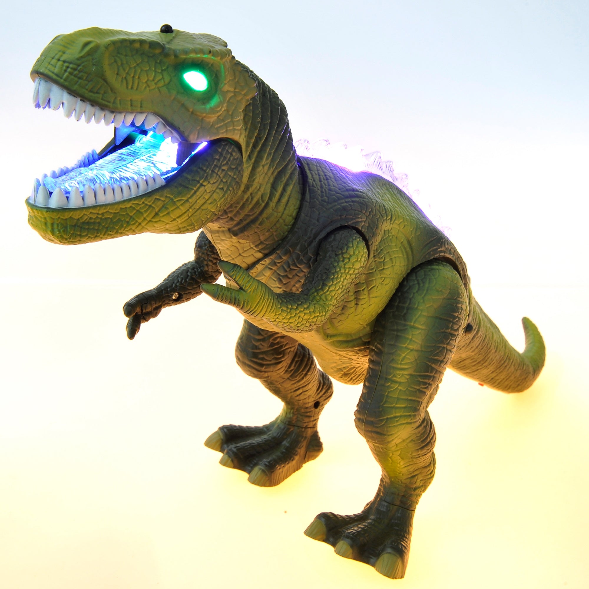 RC Dinosaur T-Rex Toys Light/Music/Mouth Movement Green