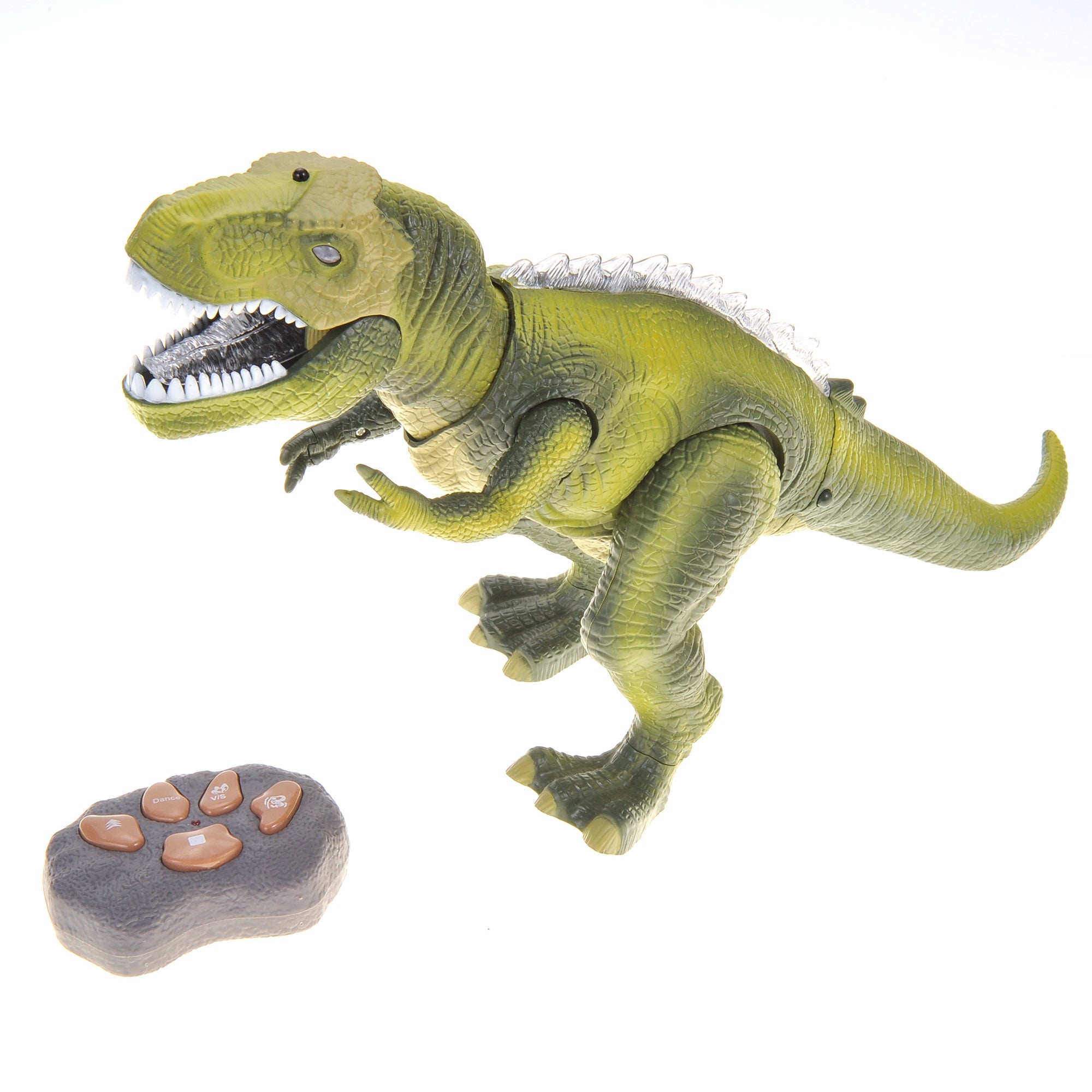 RC Dinosaur T-Rex Toys Light/Music/Mouth Movement Green