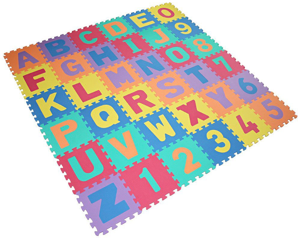 Kids Alphabet And Number Puzzle Play Mat